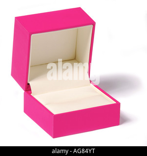 L'anello rosa Box / aperto verso l'alto. Foto da Paddy McGuinness paddymcguinness Foto Stock