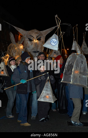 La combustione degli orologi si svolge ogni anno il giorno più corto (solstizio d'inverno). La giornata è celebrata da una processione a Foto Stock