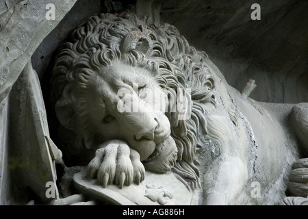 Morendo lion, Lucerna, Svizzera Foto Stock