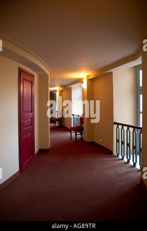 Interno del Teatro Apollo di Ermoupoli Foto Stock