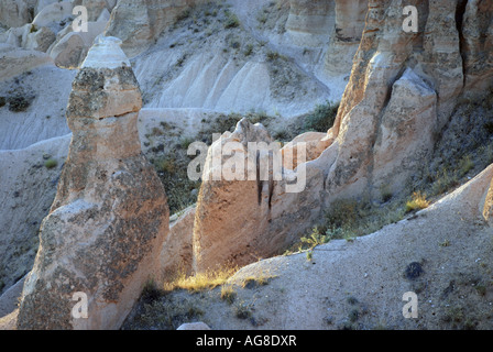 Valle delle Rose, tufo, Turchia, Anatolia, Cappadocia Foto Stock