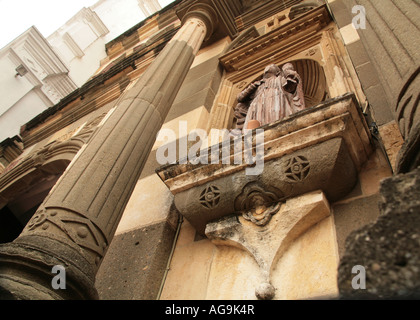 Dettagli della facciata frontale del National Cattedrale metropolitana della città di Panama Foto Stock