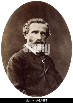 Giuseppe Verdi. Fotografia Foto Stock