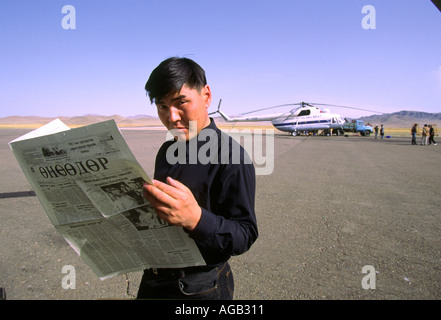CAMEL TROPHY IN MONGOLIA Foto Stock