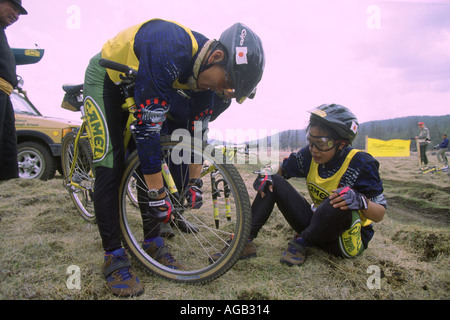 CAMEL TROPHY IN MONGOLIA Foto Stock