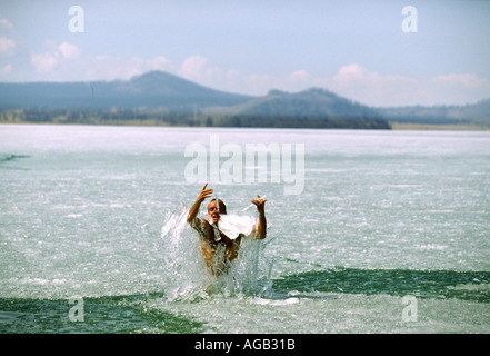 CAMEL TROPHY IN MONGOLIA Foto Stock