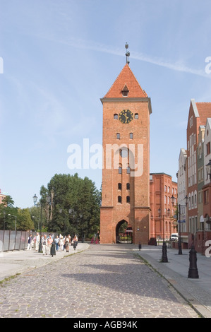 Brama Targowa o gate del mercato in Elblag, Polonia Foto Stock