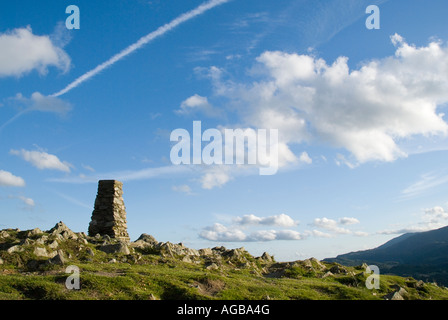 Trig punto su Loughrigg cadde Cumbria Foto Stock