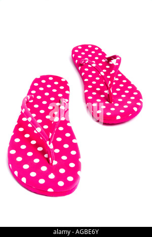 Polka Dot sandals Foto Stock