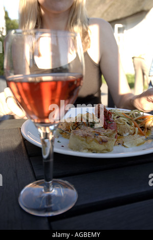 Fano mangiare e bere Foto Stock