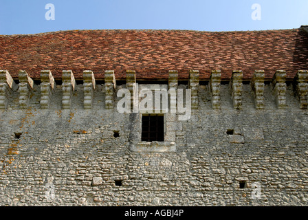 Bridoré castello fortificato, Indre-et-Loire, Francia. Foto Stock