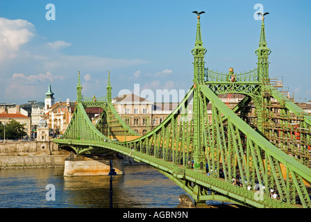 Ponte della Libertà Szabadsag Hid Budapest Ungheria Foto Stock
