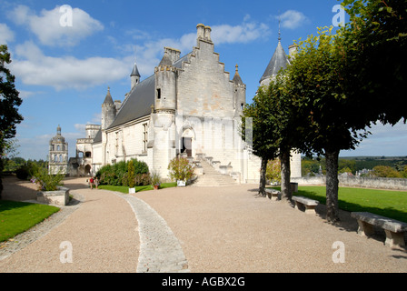 Il Royal Lodge (Logis Royal), Chateau de Loches, sud-Touraine, Francia. Foto Stock