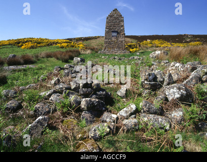 dh Clearance Village Settlement BADBEA VILLAGE CAITHNESS SCOTLAND rovine storiche monumento giochi highland croft Foto Stock