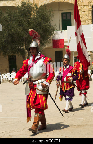 Sfilata Inguardia a fort st elmo a Malta Foto Stock