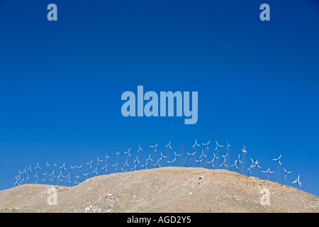 Le turbine eoliche in Tehachapi Pass Foto Stock