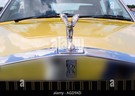 Giallo Rolls Royce auto Foto Stock