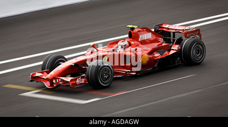 Kimi Raikkonen guida a belga di FORMULA ONE Grand Prix in Spa Foto Stock