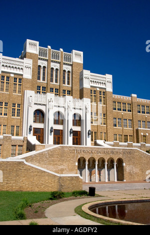 Little Rock Central High School il luogo in cui l'integrazione delle gare è iniziata nel sud. Little Rock Arkansas. Foto Stock