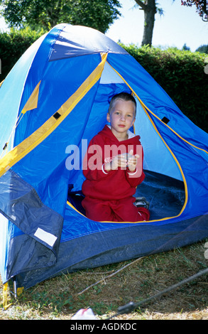 Le Chambon Sur Lignon Hirondelles camping Foto Stock