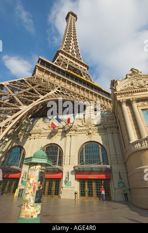 Nevada Las Vegas Paris Las Vegas Hotel esterno Torre Eiffel Foto Stock