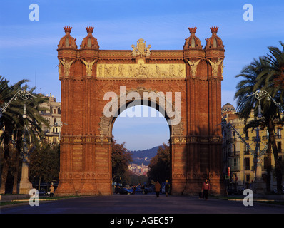 Arc del Triomf Barcellona Spagna Foto Stock