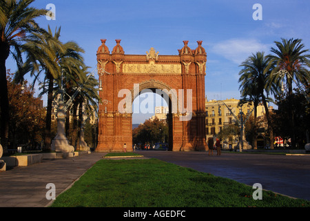 Arc del Triomf Barcellona Spagna Foto Stock