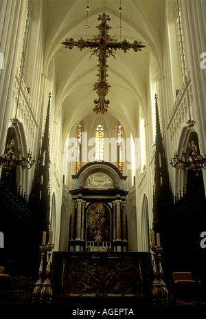 Altare maggiore, Cattedrale di Nostra Signora, Cattedrale cattolica romana, il cattolicesimo romano, la città di Antwerp, Antwerp, provincia di Anversa, Belgio, Europa Foto Stock