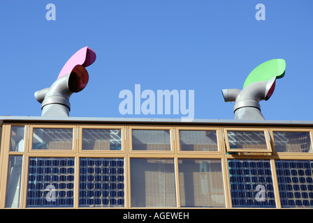 Un fossile Zero housing development Beddington Lane South London Foto Stock