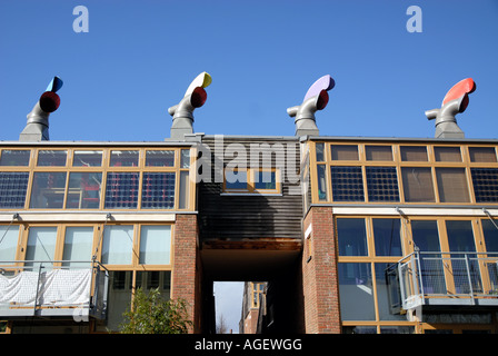 Un fossile zero housing development Beddington Lane South London Foto Stock