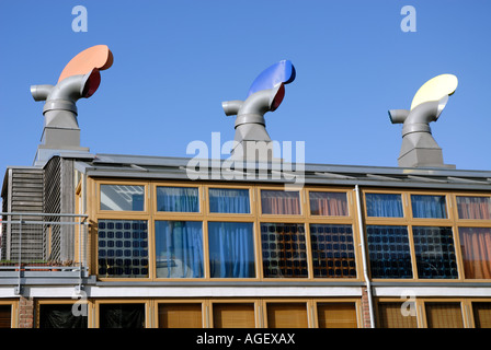 Un fossile zero housing development Beddington Lane South London Foto Stock