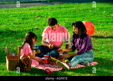 PICNIC IN FAMIGLIA Foto Stock