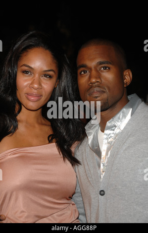 La registrazione artista Kanye West R del 2007 a Vanity Fair Oscar Party presso Morton's Steakhouse di Los Angeles in California Foto Stock