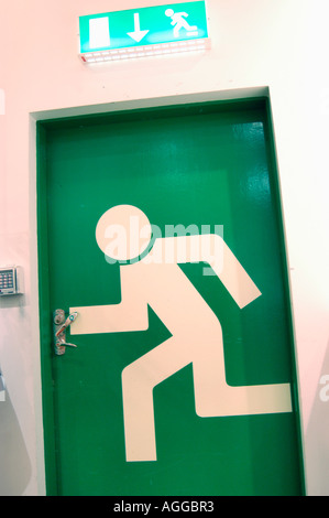 Il fuoco alla porta di uscita, Svezia Foto Stock