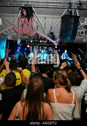 Il Futureheads a Ibiza Rocks a Manumission in Ibiza Foto Stock