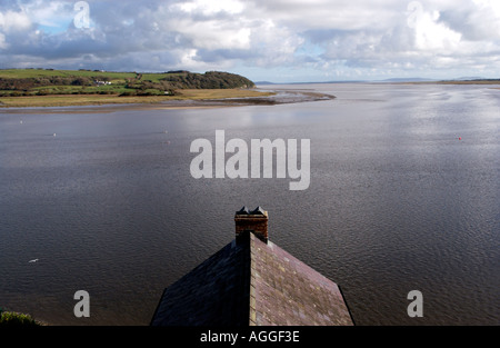 Il Boat House è stata l'ultima dimora del poeta Dylan Thomas e sua moglie Caitlin sull'estuario a Laugharne Carmarthenshire Wales UK Foto Stock