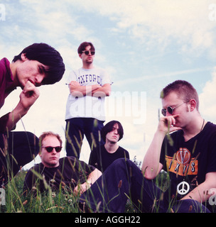 Radiohead 1992. Gruppo presto foto ritratto della band per la calce Lizard magazine. Foto Stock