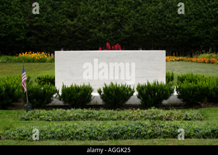 Tomba di Franklin Delano e Eleanor Roosevelt in Hyde Park NY Foto Stock