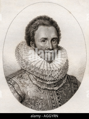 Sir Dudley Carleton, 1° Visconte Dorchester, 1573 - 1632. Collezionista d'arte inglese, diplomatico e Segretario di Stato. Foto Stock