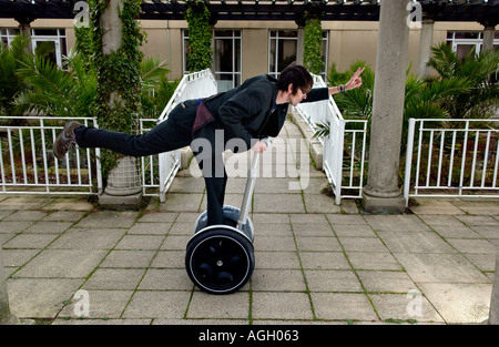 Segway Human Transporter presso il Partito dei Verdi conferenza Foto Stock