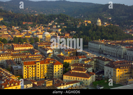 Vista su Torino, Italia Foto Stock