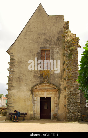 La cappella o di la chapelle a chateau d'apremont in Vandea regione della Francia numero 2536 Foto Stock