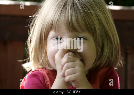 Ritratto di una bambina, Germania Foto Stock