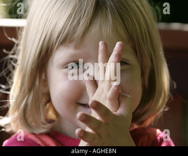 Ritratto di una bambina, Germania Foto Stock