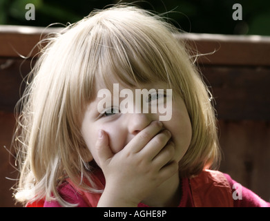 Ritratto di una bambina, Germania Foto Stock