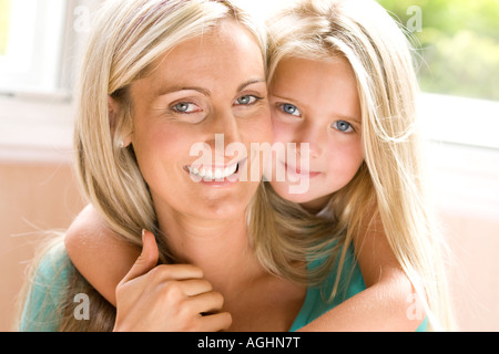 Ritratto di Madre e figlia Foto Stock