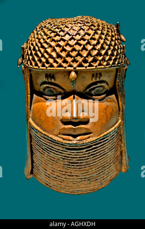 Capo re Oba Nigeria Regno Benin 1900 AC Africa Museum Foto Stock