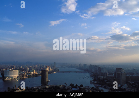 Il Cairo fiume Nilo Foto Stock