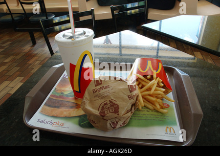 Big Mac meal McDonald s in Australia dsc 2487 Foto Stock