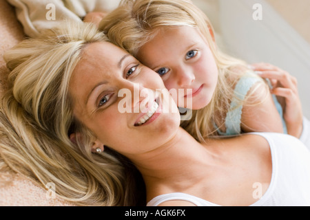Ritratto di Madre e figlia Foto Stock